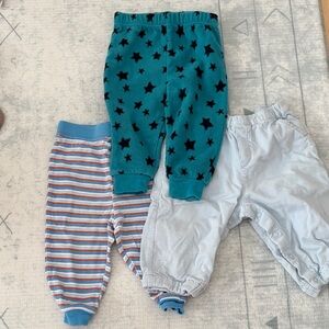 4/$20 Baby Pants Set - Stars, Stripes, and Solid